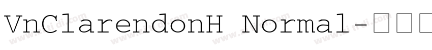 VnClarendonH Normal字体转换